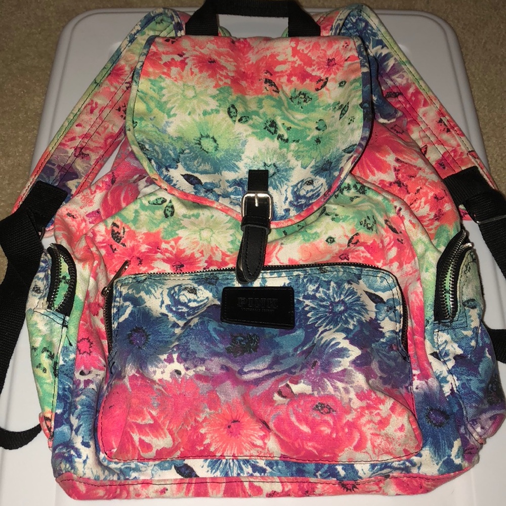 Victoria’s Secret Rainbow Canvas Backpack